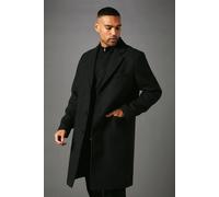 Burton Black Signature 3 Button Epsom Wool Blend Coat black S