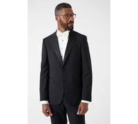 Burton Black Skinny Fit Tuxedo Suit Jacket black