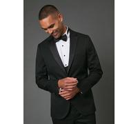 BURTON Black Slim Fit Tuxedo Suit Jacket 38S