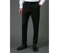BURTON Black Slim Fit Tuxedo Suit Trouser 30R
