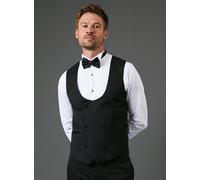 BURTON Black Slim Fit Tuxedo Suit Waistcoat M