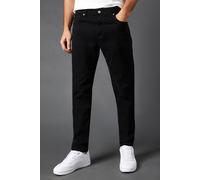Burton Black Stretch Twill Slim Fit Jeans, 36R, Black