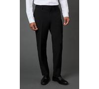 Burton Tailored Fit Black Essential Suit Trousers, 32R, Black