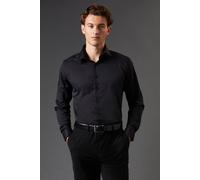 Burton Black Tailored Fit Long Sleeve Easy Iron Shirt black 14.5 in