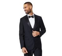 Burton Black Tailored Fit Tuxedo Suit Jacket, 38R, Black