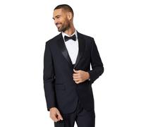 Burton Black Tailored Fit Tuxedo Suit Jacket, 40S, Black