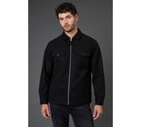 Burton Black Wool Look Harrington Jacket black XXL