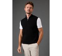 Burton Black Zip Neck Knitted Tank black XXL