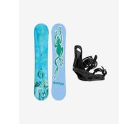 Burton Blossom Camber Snowboard Light Blue + Burton Citizen Re:Flex Snowboard Bindings Black Women - 158