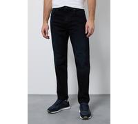 Burton Men's Blue Black Dark Wash Stretch Slim Fit Jean in Dark Blue | Size: 36S Burton Dark Blue 36S