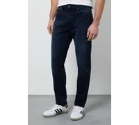 Burton Men's Blue Black Mid Wash Stretch Slim Fit Jean in Mid Blue | Size: 36R Burton Mid Blue 36R