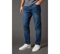 Burton Blue Wash Stretch Tapered Fit Jeans In Bright Blue bright blue