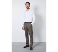 Burton Men's Brown Heritage Dogtooth Check Slim Fit Trousers | Size: 30R Burton Brown 30R
