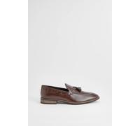 Burton Men's Brown Smart Tassel Penny Loafers | Size: 12