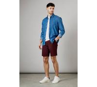 Burton Burgundy Classic Chino Shorts burgundy