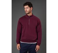 Burton Burgundy Half Zip Jersey Sweatshirt burgundy M