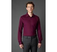 Burton Burgundy Pique Slim Fit Long Sleeve Shirt burgundy XL