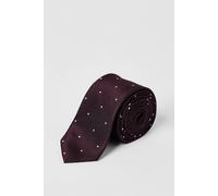 Burton Burgundy Polka Dot Tie burgundy One Size