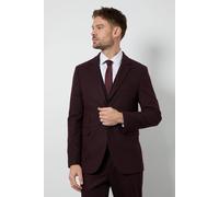 Burton Men's Burgundy Tweed Look Tailored Fit Jacket | Size: 38R Burton Burgundy 38R