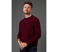 Burton Burgundy Waffle Crew Neck Knitted Jumper burgundy S