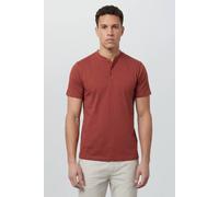 Burton Burnt Brown Grandad Neck T-Shirt brown