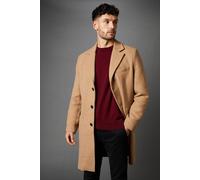 Burton Men's Camel Signature 3 Button Epsom Wool Blend Coat | Size: XL Burton Camel XL