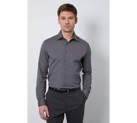 Burton Charcoal Easy Iron Slim Fit Long Sleeve Shirt charcoal