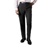 Burton Men's Charcoal Tailored Fit Smart Trousers | Size: 36S Burton Charcoal 36S