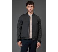 Burton Charcoal Textured Bomber Jacket charcoal M