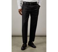 Burton Charcoal Textured Stretch Slim Fit Trousers charcoal 30R