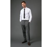 Burton Charcoal Tweed Look Slim Fit Suit Trousers charcoal 32R