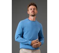 Burton Cotton Rich Crew Neck Jumper In Mid Blue mid blue M