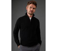 Burton Cotton Rich Half Zip Jumper In Black black L
