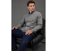 Burton Cotton Rich V Neck Jumper In Light Grey light grey S