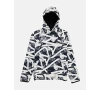 Burton Crown Weatherproof Pullover Hoodie White Black Kids - M