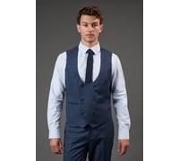 Burton Dark Blue Brushed Waistcoat dark blue M