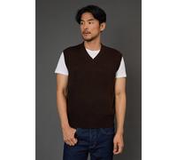 Burton Dark Brown Knitted V Neck Tank dark brown M