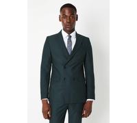 Burton Dark Green Slim Fit Suit Double Breasted Blazer dark green 50R