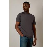 BURTON Dark Grey Plain Crew Neck T Shirt L