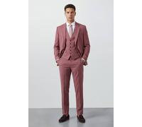 Burton Dark Pink Slim Fit Suit Trousers dark pink