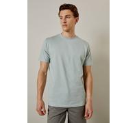 Burton Men's Dusty Blue Plain Crew Neck T-shirt in Light Blue | Size: Large Burton Light Blue L