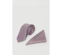 Burton Dusty Mauve Tie And Pocket Square dusty mauve One Size