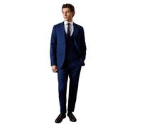 French Navy Slim Fit Essential Suit Trousers Burton Dark Blue 30R