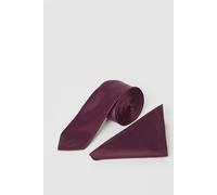 Burton Grape Tie And Pocket Square grape One Size