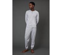 Burton Grey Marl Long Sleeve Grandad And Jogger Set grey marl XL