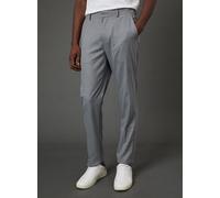 BURTON Grey Pinstripe Slim Fit Suit Trousers 34R