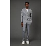 Burton Grey Pinstripe Slim Fit Suit Trousers In Mid Grey mid grey