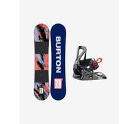 Burton Grom Camber Snowboard Red Black + Burton Grom Disc Snowboard Bindings Black Kids - 110