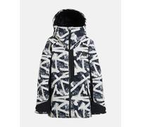 Burton Hillslope Hooded Jacket White Black Kids - M