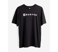 Burton Horizontal Mountain Short-Sleeved T-Shirt Black Logo White - XS